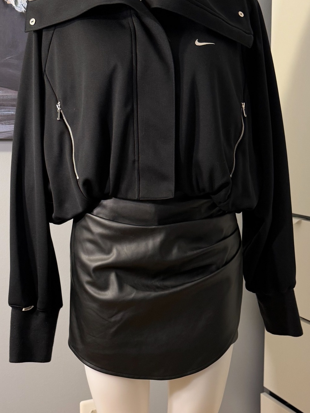 Nike Black Zip-Accent Performance Jacket